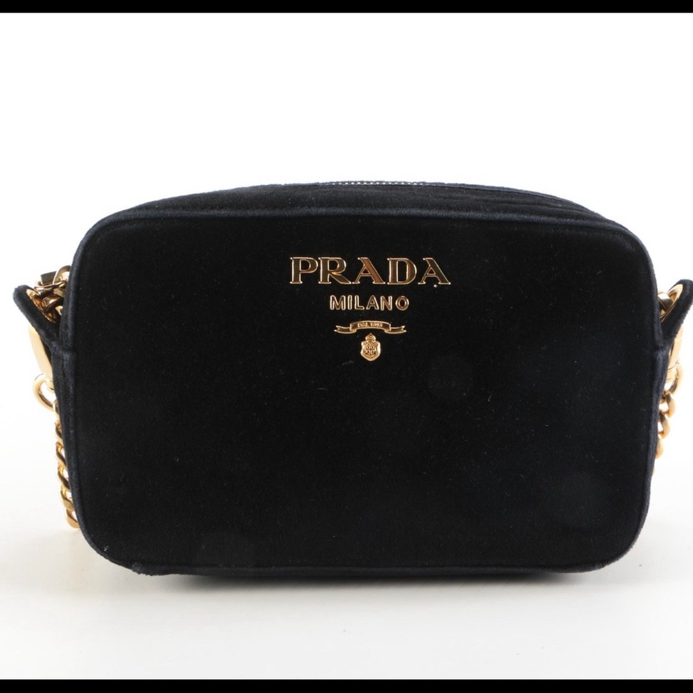 Prada Velluto with chain handbag